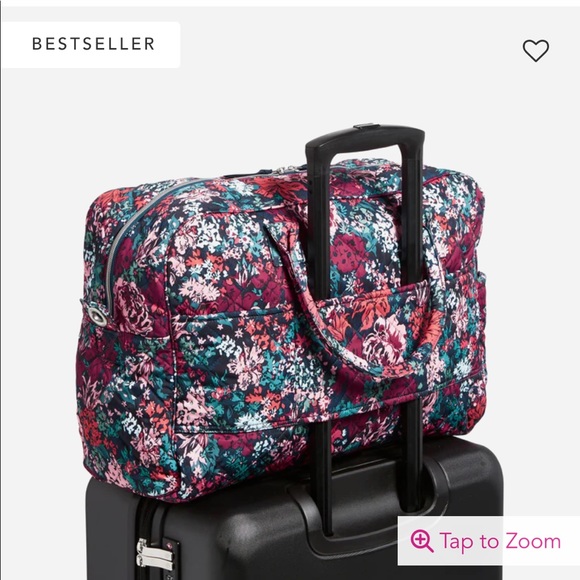 Best Selling Vera Bradley Weekender Travel Bag - MOONLIGHT GARDEN - Picture 5 of 10